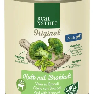 Preisreduziert REAL NATURE Adult Kalb mit Brokkoli 800 g
